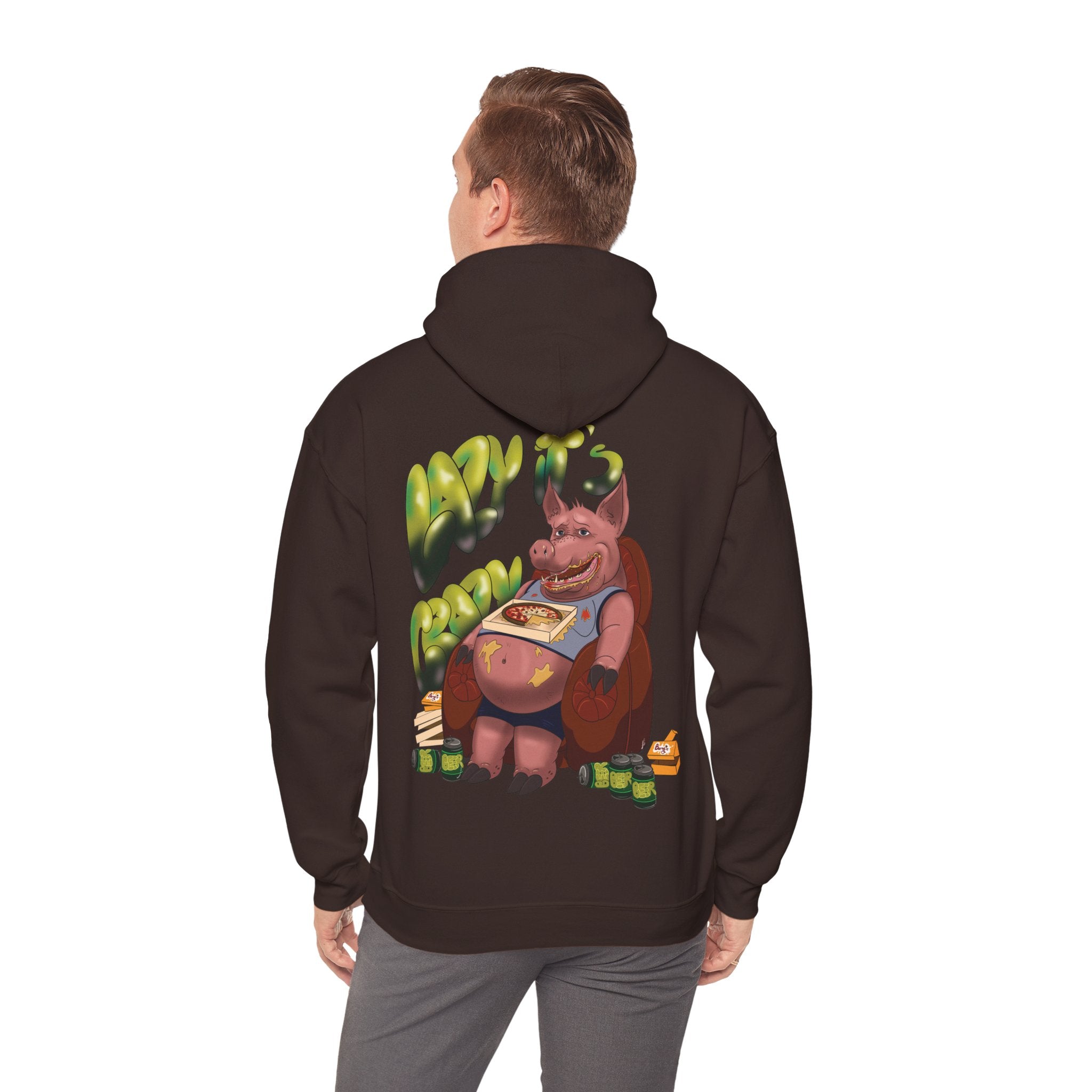Lazy it's Crazy Unisex Heavy Blend™ Hooded Sweatshirt