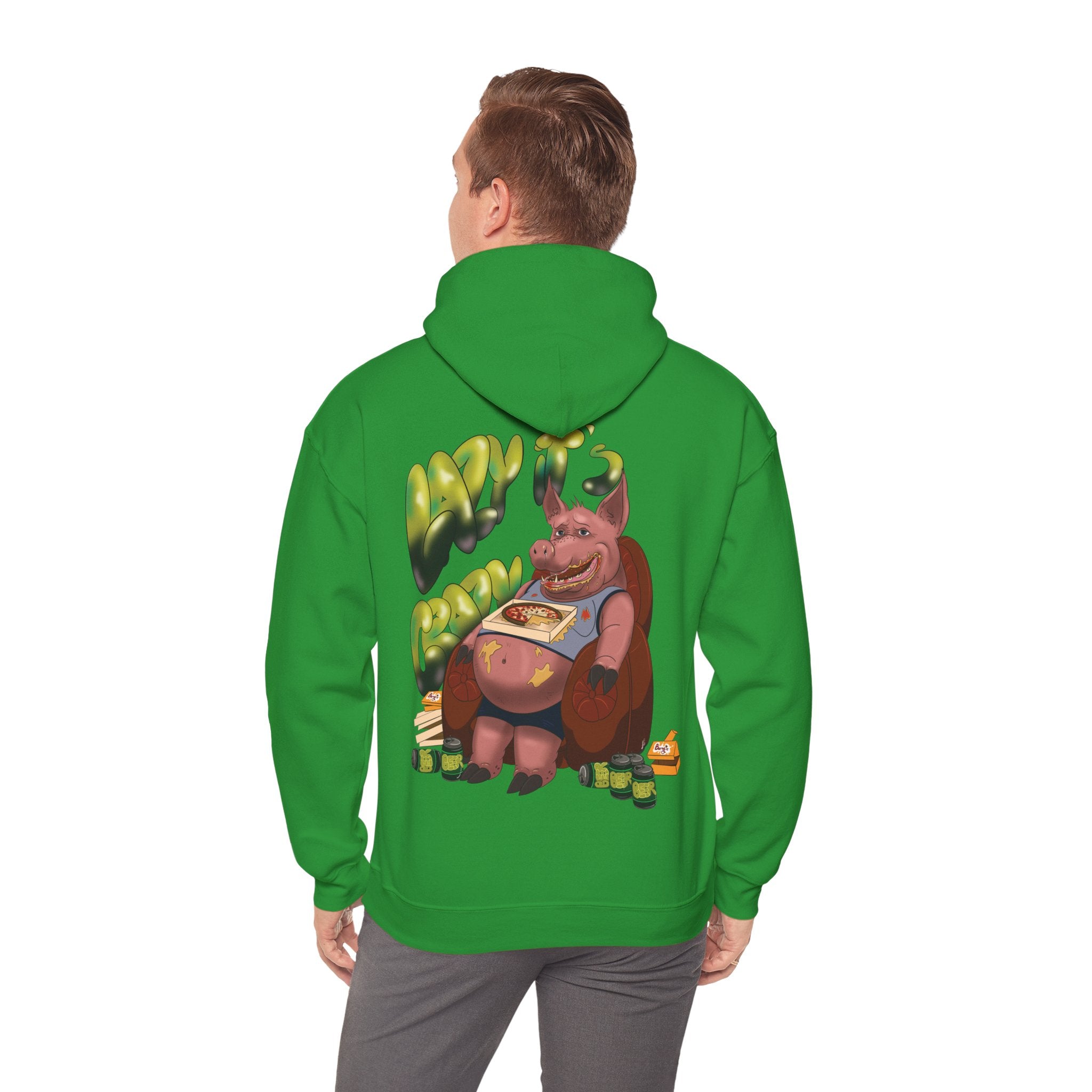 Lazy it's Crazy Unisex Heavy Blend™ Hooded Sweatshirt
