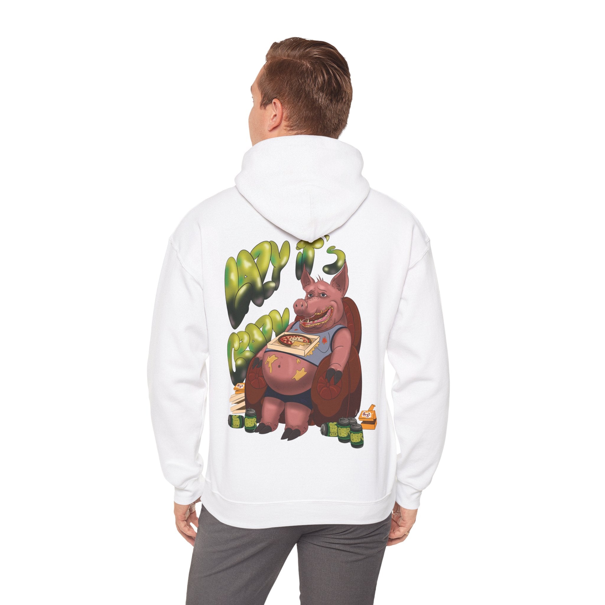 Lazy it's Crazy Unisex Heavy Blend™ Hooded Sweatshirt