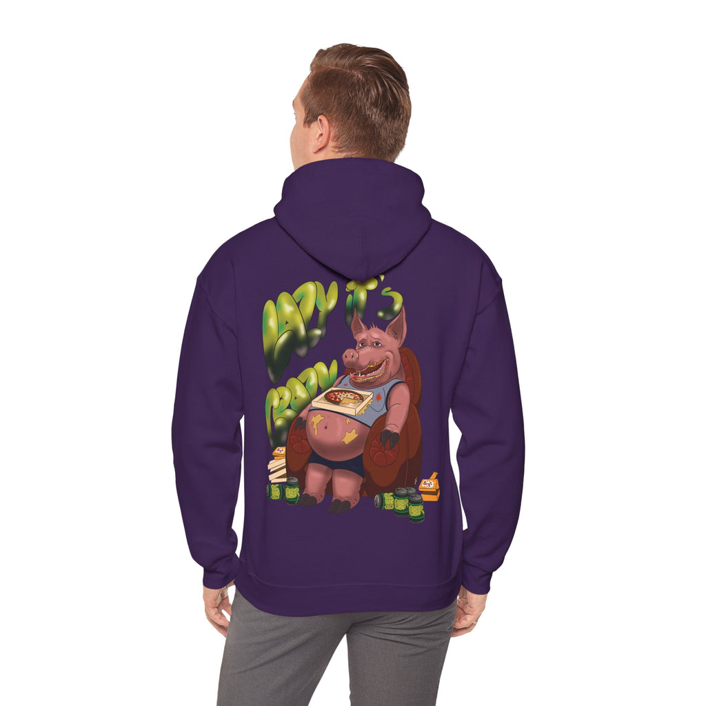 Lazy it's Crazy Unisex Heavy Blend™ Hooded Sweatshirt