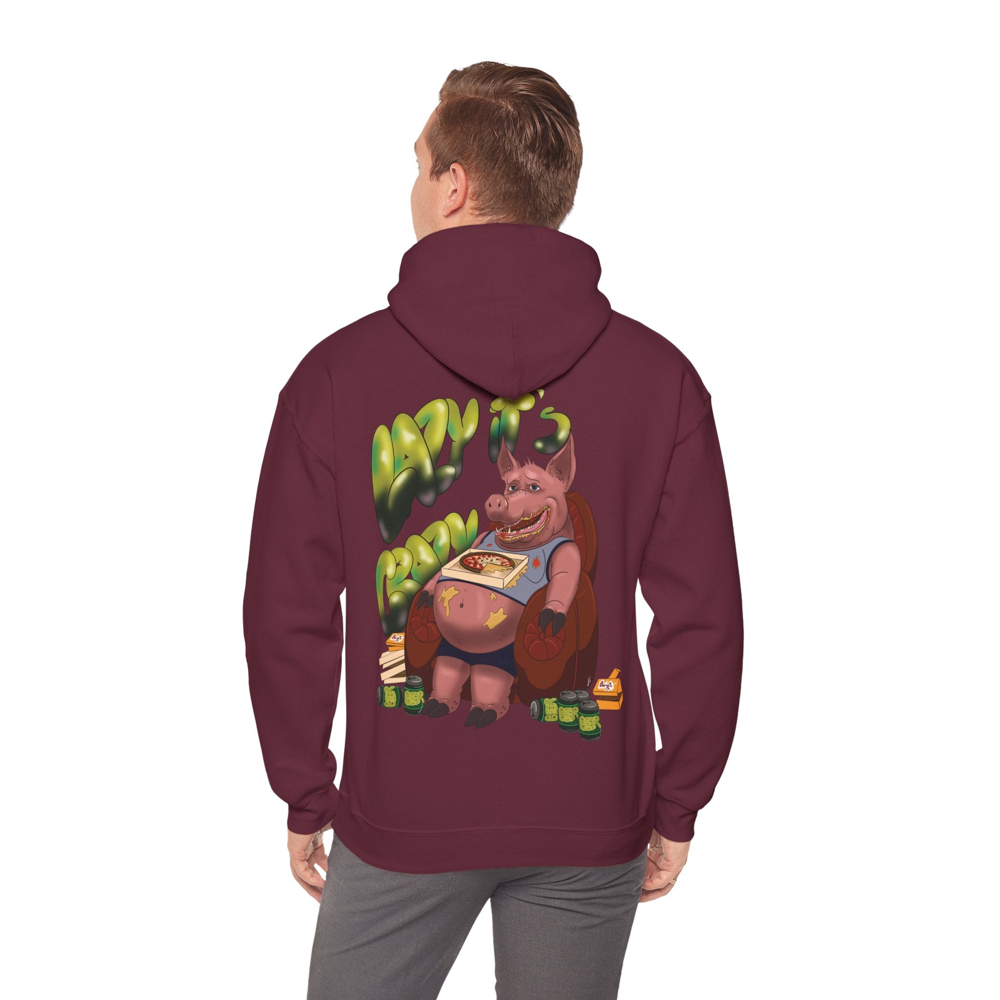 Lazy it's Crazy Unisex Heavy Blend™ Hooded Sweatshirt