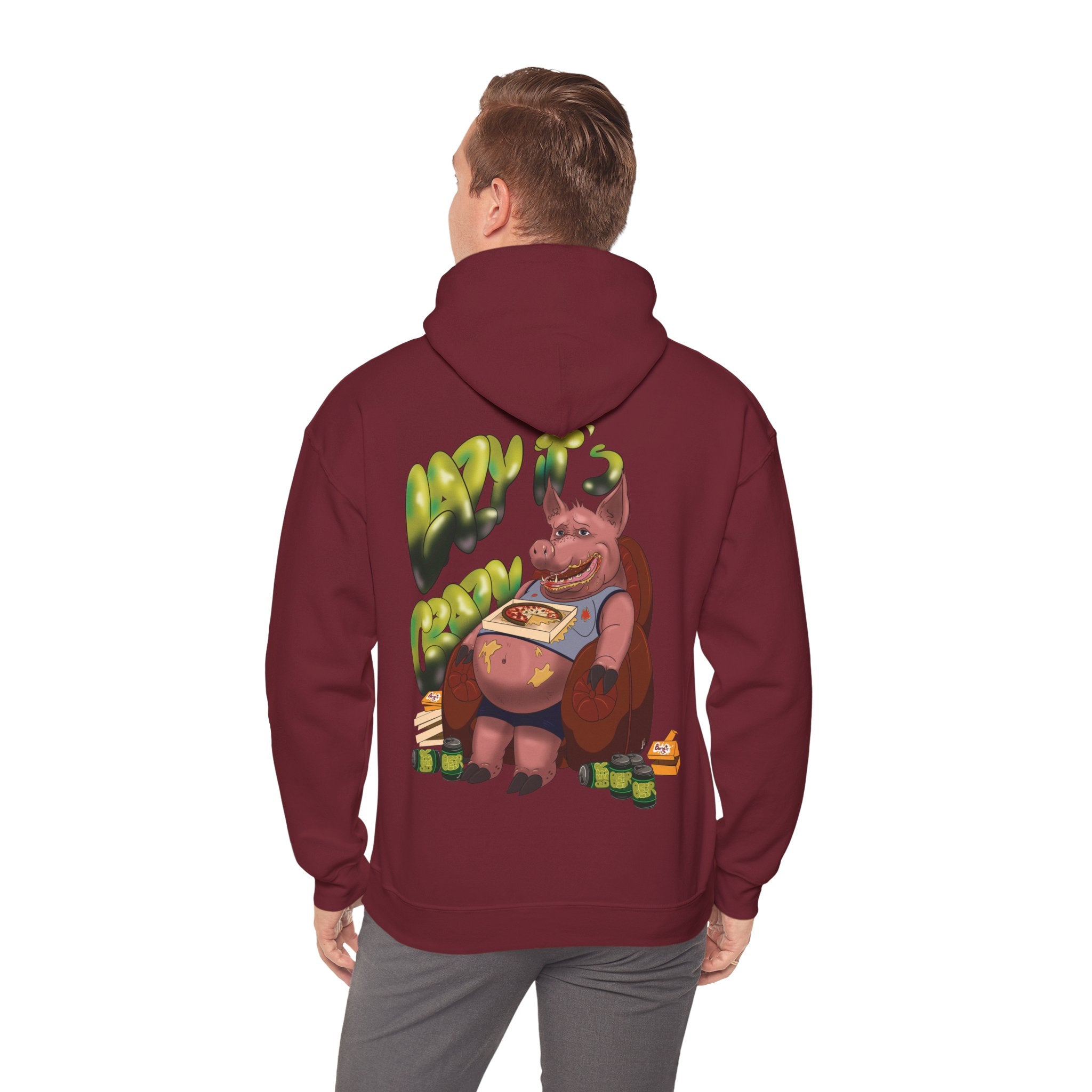 Lazy it's Crazy Unisex Heavy Blend™ Hooded Sweatshirt